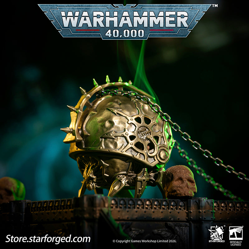 Starforged Warhammer 40K Chaos Space Marines Dark Mechanicum Thurible Incense Burner Men's Fashion Jewelry