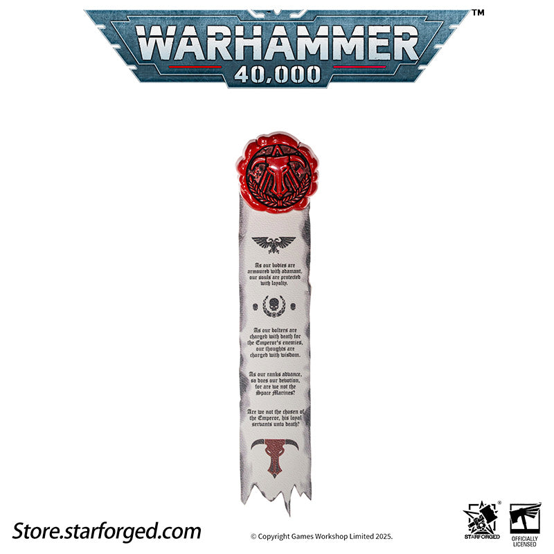 Starforged Warhammer 40K Purity Seal Minotaur Chapter Space Marine Badge Men's Accessories