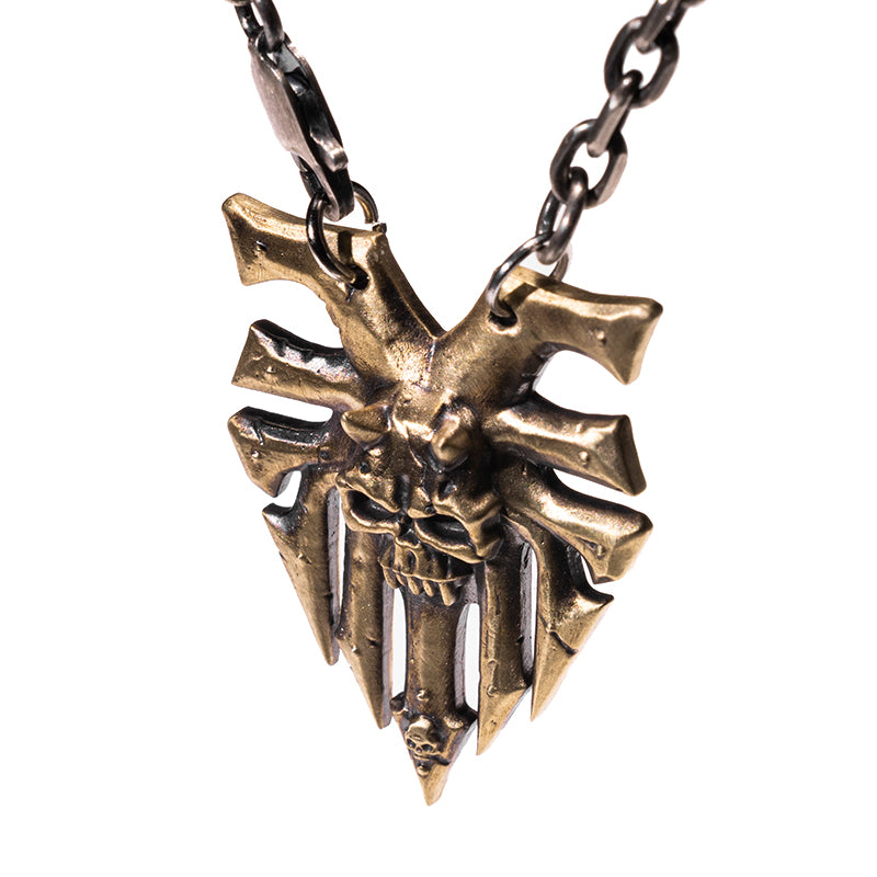 Starforged  Ka'Bandha Khorne Chaos Demon Men's Copper Necklace Warhammer 40K Blood Angel Killer Pendant