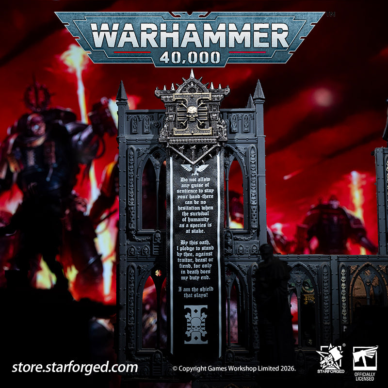 Starforged Warhammer 40K Space Marines Deathwatch Scroll Seal Pin Heavy Badge Warhammer Gifts The Deathwatch are an elite formation of exemplary warriors selected from the finest Space Marine Chapters. Each is a paragon of combat and an expert in defeating xenos plots to destroy the Imperium  Show your commitment to defeating the alien foes of the God Emperor with this DeathWatch Scroll Seal