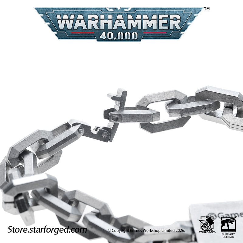 Starforged Warhammer 40K Space Marine Deathwatch Chain Bracelet Fashion Accessories