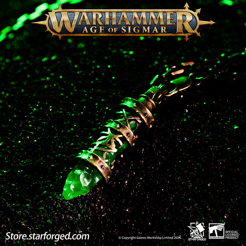 Starforged Age of Sigmar Skaven Warpstone  Copper Necklace Game Peripherals Warhammer Pendant