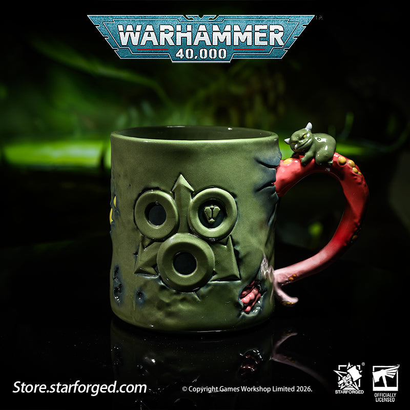 Starforged Warhammer 40K Chaos Gods Dark Gods The Plague Lord Nurgle Pustulent Beverage Mug All the Chaos gods are embodiments of the hopes, fears and other strong emotions and concepts generated by the mortal races. In Nurgle's case, the source of power is insecurity, denial, self-delusion and the living's fear of inevitable death and disease, as well as their unconscious response to that fear, which is the "power of life", the motivating power of mankind and other races. 