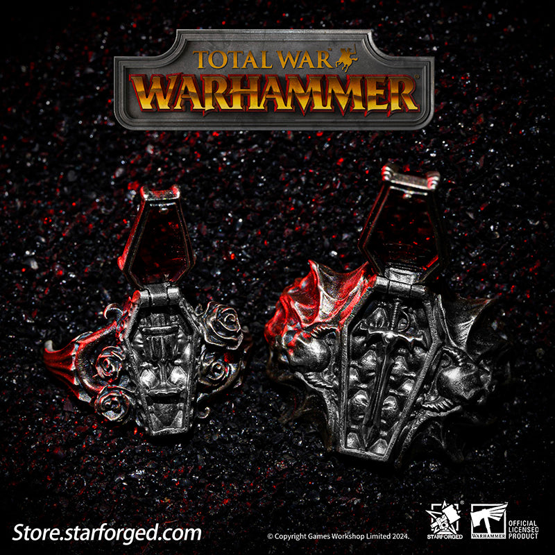 Rings of Immortal Oath Total War Warhammer III Isabella & Vlad Couple's Ring Starforged