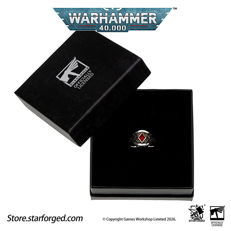 Warhammer 40K Space Wolves Ring of Leman Russ Wolf King Memorial Ring Starforged