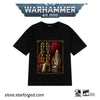 Starforged  Adeptus Custodes Warhammer 40000 Black Men's Short Sleeve Space Marine  T-Shirt Wh40K Clothing