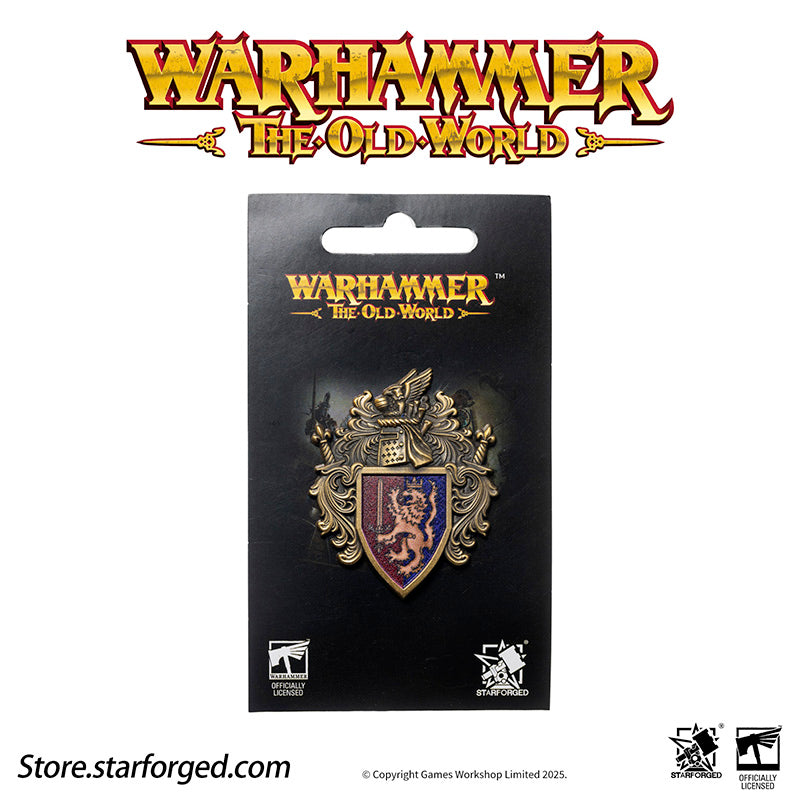 Starforged Warhammer Old World Ducal Shield of Bretonnia Faction Banner Badge