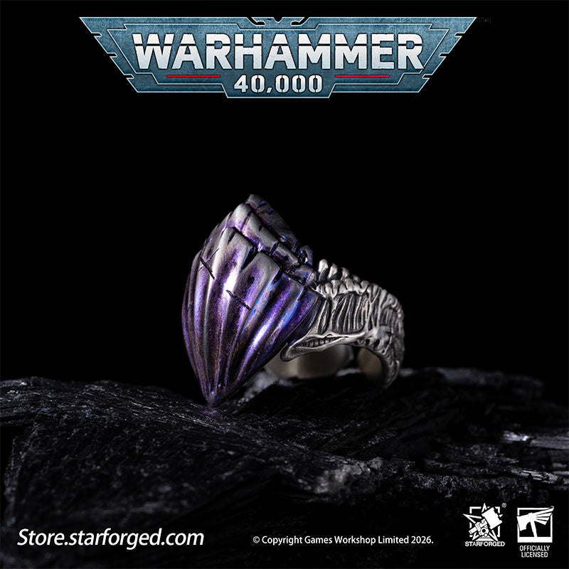 Starforged Warhammer 40K Tyranids Carapace Ring Accessories Game Merchandise Warhammer Gifts Fashion Accessories