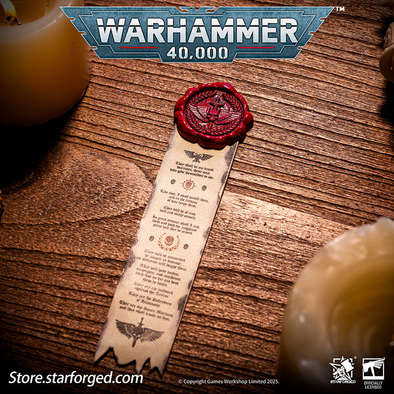 Starforged Warhammer 40K Space Marines Death Company Raven Wing Purity Seal Collection Men's Accessories