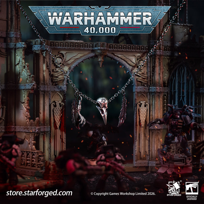 Starforged Warhammer 40K Space Marines Raven Guard The Black Wings of Deliverance Necklace Pendant Men's Fashion Jewelry Sterling Silver Rings The Raven Guard is the smallest Legions of the Great Crusade. They adhere faithfully to the modes of warfare laid down within the Codex Astartes, yet their tactics diverge drastically from those of their brother Legions.At the onset of every battle, the Raven Guard deploy swathes of Scouts to gather intelligence across the front lines.&nbsp; Thereafter, command cadre