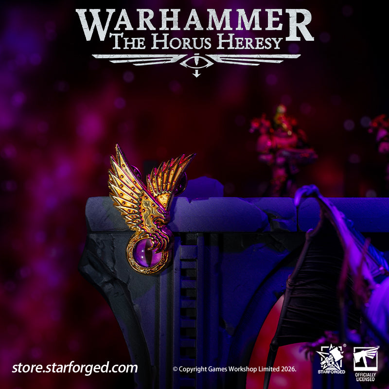 Starforged Warhammer 30K Chaos Space Marine Emperor's Children Phonecian's Favour Armourial Pin Warhammer Gifts Fashion Accessories The Emperor's Children were the III Legion of the twenty original Space Marine Legions, also known after their fall as the Lords of Profligacy. Their Primarch is Fulgrim. One of the nine legions that betrayed the Emperor during the Horus Heresy, they became Chaos Space Marines. They worship the Chaos god Slaanesh and are hedonistic psychopaths who live for experiences of excess