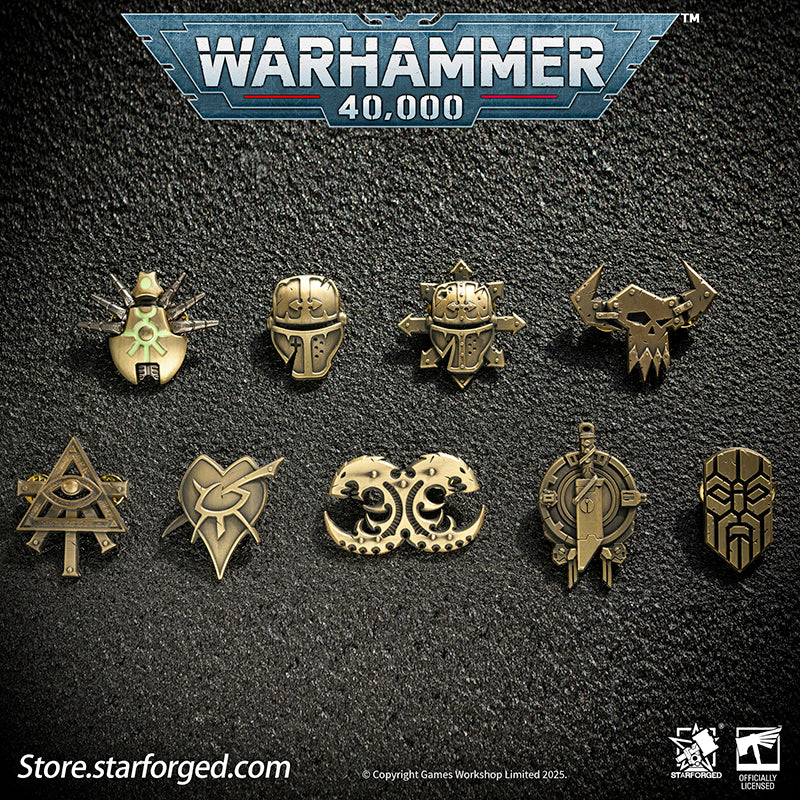 Starforged Warhammer 40K Xenos Faction Pin Collection Pin Badge Men's Fashion Jewelry