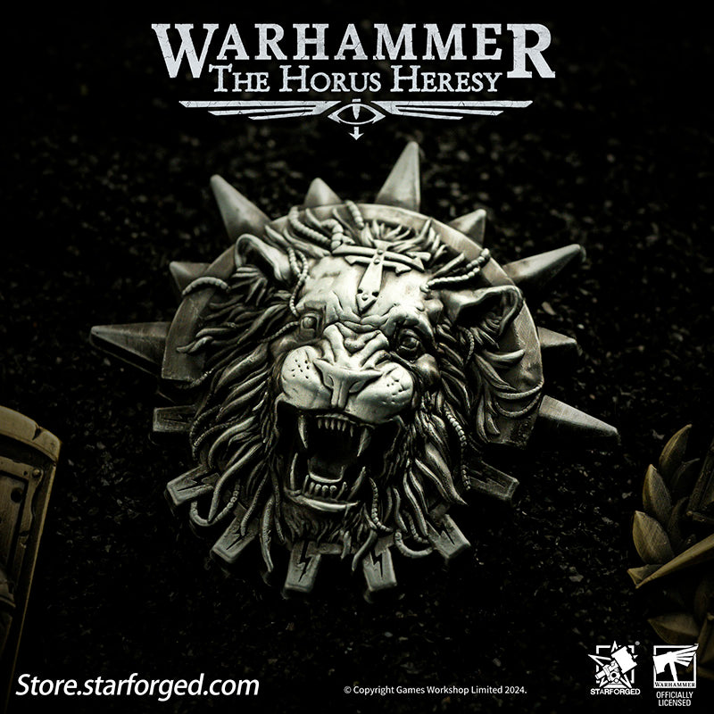 Starforged Warhammer Horus Heresy Burning  Galaxy Legion Insignia Pin Badge Brooch 30K Men's Jewelry