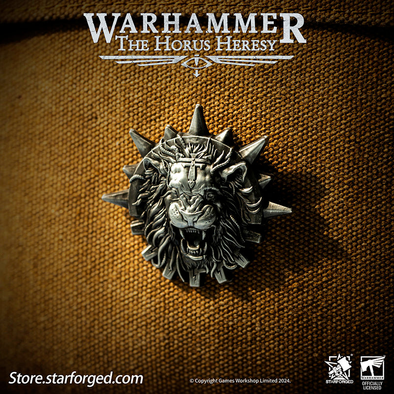 Starforged Warhammer Horus Heresy Burning  Galaxy Legion Insignia Pin Badge Brooch 30K Men's Jewelry