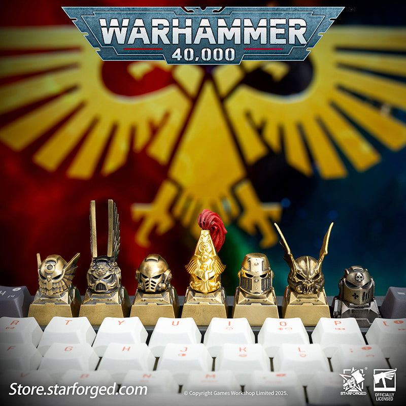 Starforged Warhammer 40K Space Marine Keycaps Keyboard Cap Birthday Gift Other Across the vast tapestry of the 41st Millennium, the distinct battle helms of Space Marine Chapters stand as iconic beacons of Warhammer's artistic legacy. From the ubiquitous MK6 Corvus and MK10 Gravis patterns to the specialized designs of elite formations like the Deathwing Companions, each helmet embodies millennia of martial tradition - their silhouettes instantly recognizable to faithful servants of the Imperium.++Where the