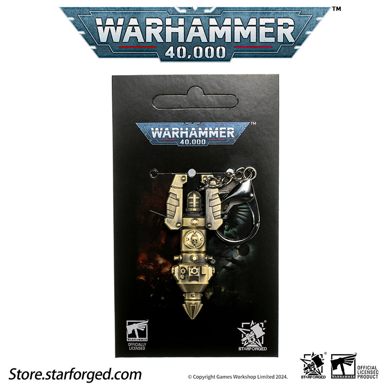 Starforged Warhammer 40K Warhammer II Deep Strike Beacon Game Peripheral Alloy Keychain Christmas Gifts