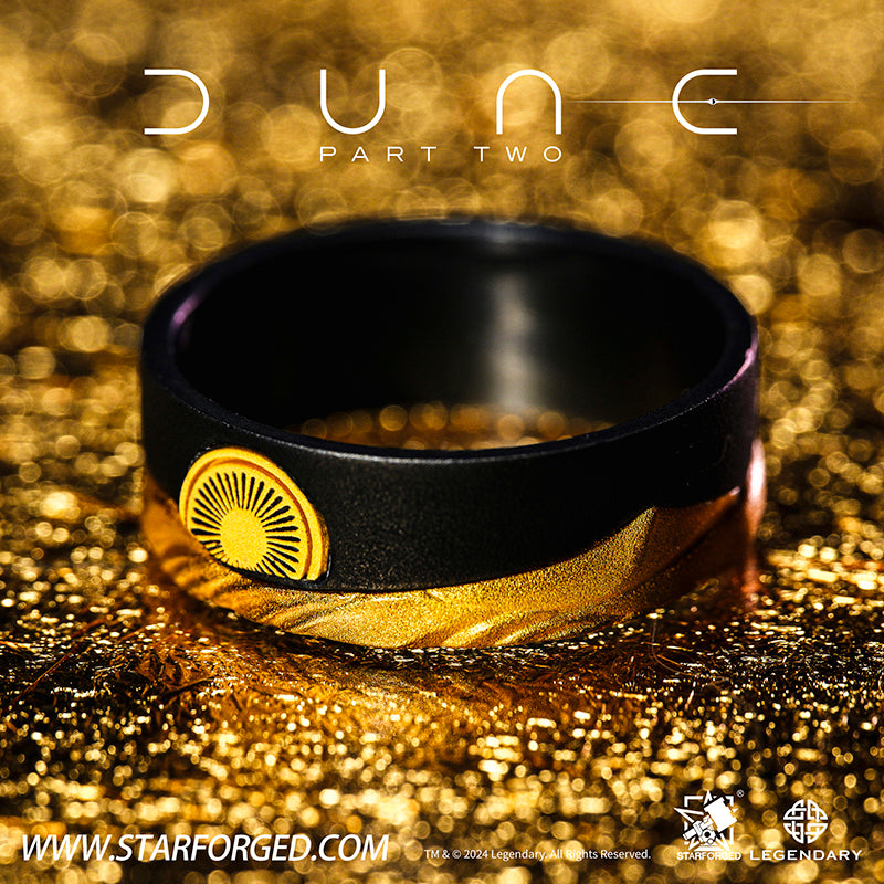 Starforged  Dune II Themed Ring Couple Original design Exclusive Movie peripherals Legendary Pictures