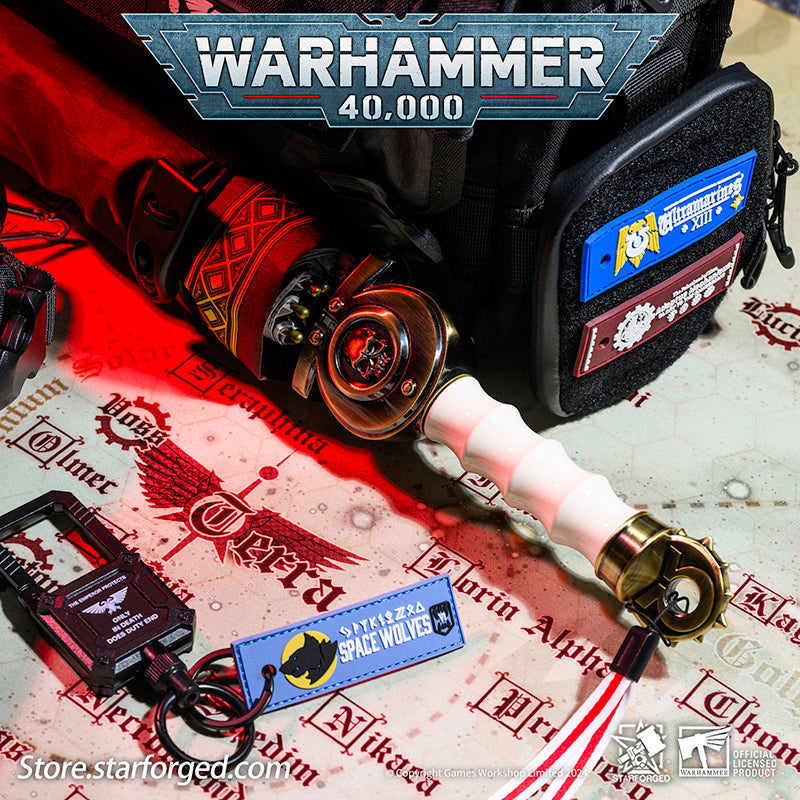 Starforged lmperial Armed Forces Morale Patches Velcro Warhammer 40K WH40 Space Wolves & Dark Blood Angels Other