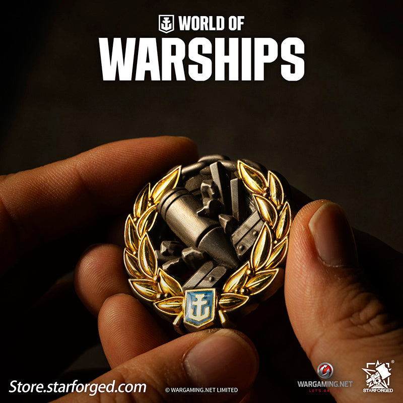 Starforged World of Warships Achievements Commemorative Pin Brooch Badge Game Peripherals Wargaming License