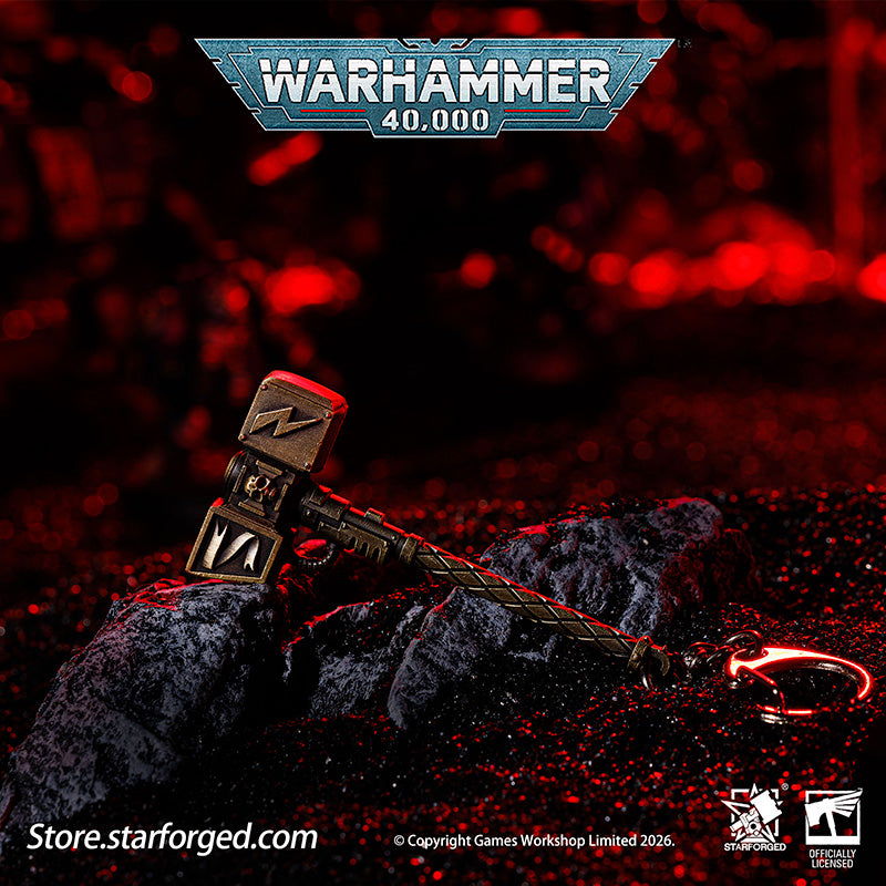 Starforged Warhammer 40000 Thunder hammer & Thunderhead KeyChain Space Marines Astartes WH40 Jewelry