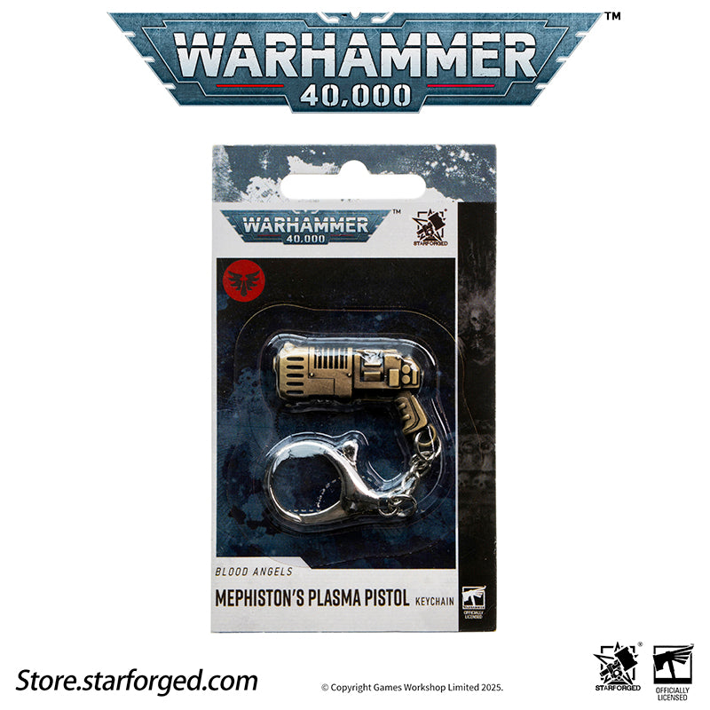 Starforged Warhammer 40K Imperium of Man Mephiston's Plasma Pistol Keychain Men's Jewelry Accessories Plasma weapons utilize the same technology found in plasma reactors and propulsion systems: hydrogen fuel, typically suspended in a photonic state within a reinforced flask or backpack container, is fed into the weapon's micro-fusion core and excited into a plasma state.This plasma is then contained by a powerful magnetic field until the weapon is discharged, at which point it is projected through a linear 