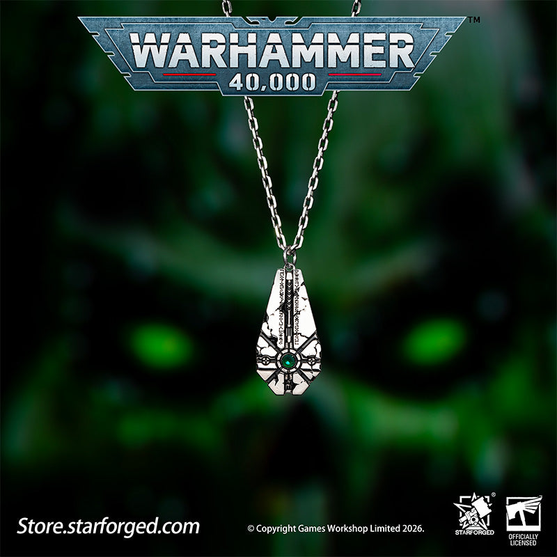 Warhammer 40K Starstele of Dominion Pendant Necrons Necklace by Starforged