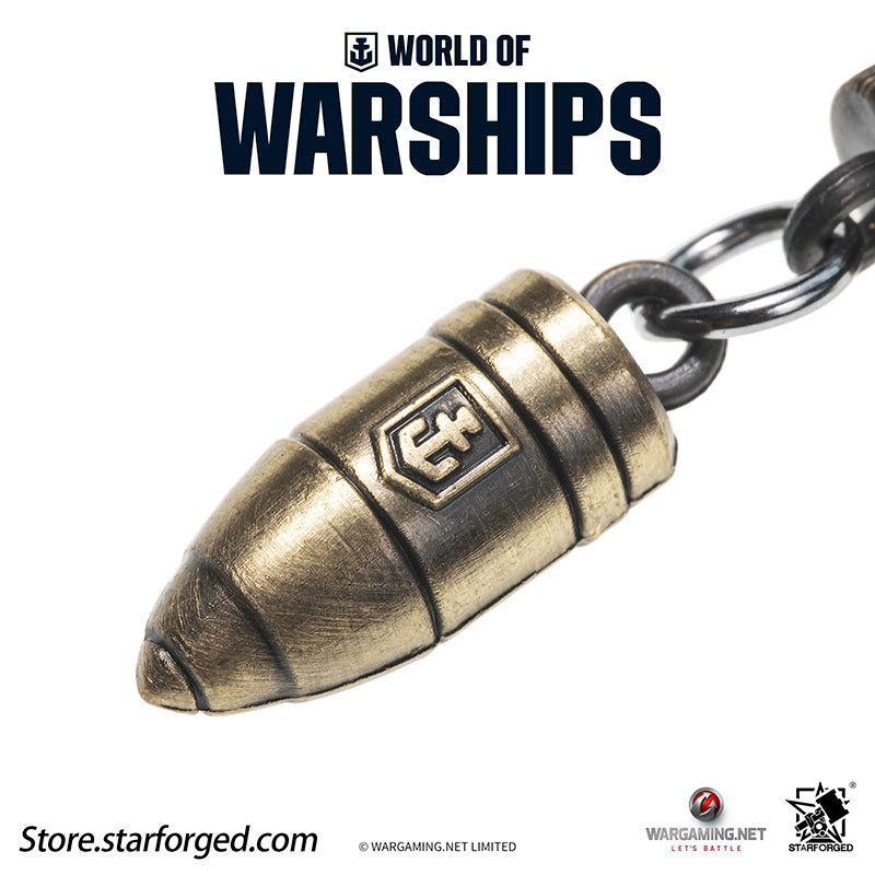 Starforged World of Warships WOWS Battleship World Bullet Launch Keychain Game Peripherals Wargaming License