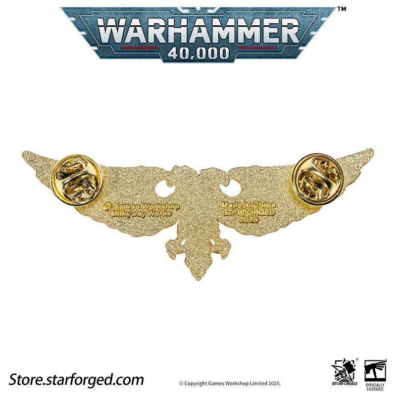 In the war-torn galaxy, the Aquila and the Imperial Skull are symbols every citizen of the Imperium knows well.

It is said that the twin heads of the Aquila represent Terra and Mars, while one eye gazes into the future and the other looks upon the past. The Imperium wages an eternal war for survival across the stars, and for humanity, the Aquila stands as the last beacon of hope in the darkness. The rule of Terra is not kind, and the Imperial regime is far from benevolent—yet only beneath the golden wings 