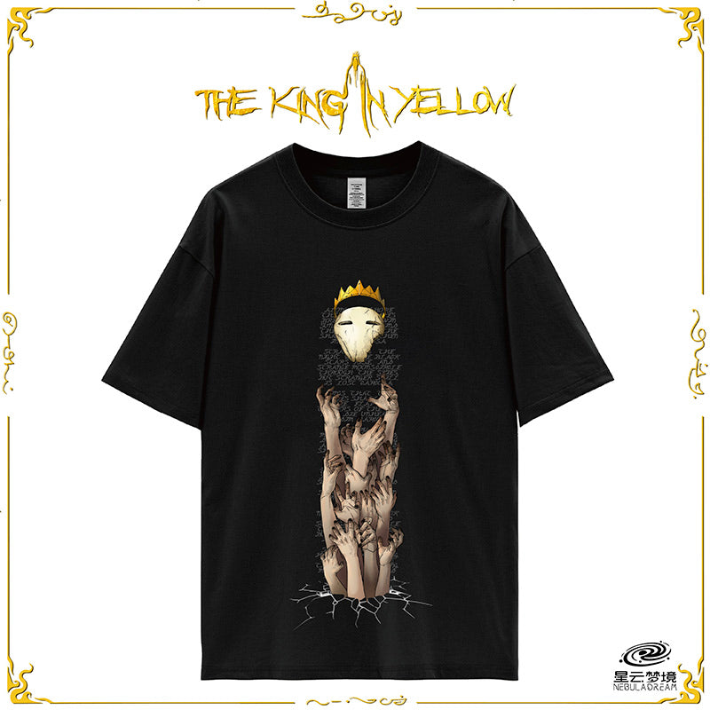 Starforged Cthulhu Mythos The King in Yellow Men's Cotton Short-Sleeved T-shirt Other