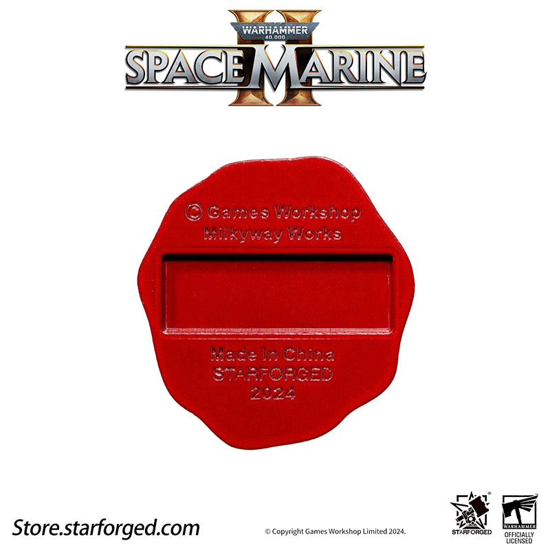 The Mark of Purity is one of the most common adornments within the Imperium of Man, found nearly everywhere across Imperial domains. Typically fashioned as parchment scrolls sealed with wax stamps, these relics bear sacred litanies, oaths, battle records, martyrs' names, or famous quotes.

The Aquila, on the other hand, is the ultimate symbol of the Imperium, representing the Emperor’s dominion. The twin-headed eagle is omnipresent, adorning everything from structures and landmarks to vehicles and starships