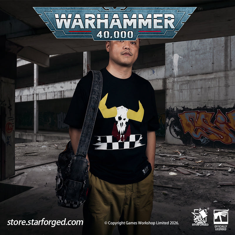 STARFORGED Warhammer 40K Orks Cunningly Brutal Messenger Bag | Orkz Series | Warhammer Gifts WE'RE ABOUT TO START A GROT REBELLION!!!  Orks, also known as Greenskins, are a sentient species in the Warhammer 40K universe. Combining plant-like photosynthetic skin with animalistic behavior, they reproduce asexually through spores. Their genetic code comes preloaded with engineering and technological knowledge, allowing them to construct bizarre war machines and unleash devastating psychic attacks.  