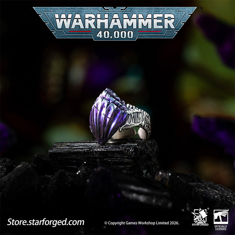 Starforged Warhammer 40K Tyranids Carapace Ring Accessories Game Merchandise Warhammer Gifts Fashion Accessories