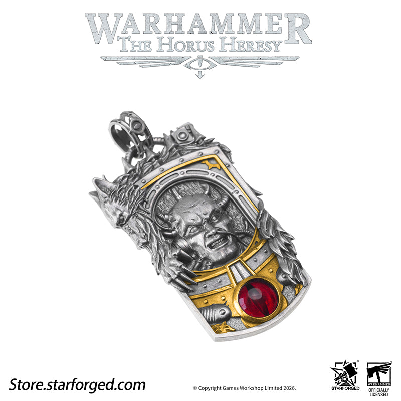 Starforged Warhammer 30K The Horus Heresy Horus Character Pendant Silver Necklace Men's Fashion Jewelry