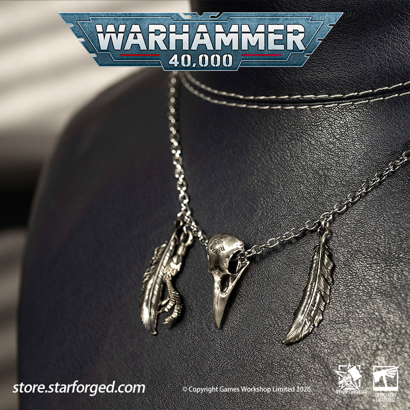 Starforged Warhammer 40K Space Marines Raven Guard The Black Wings of Deliverance Necklace Pendant Men's Fashion Jewelry Sterling Silver Rings The Raven Guard is the smallest Legions of the Great Crusade. They adhere faithfully to the modes of warfare laid down within the Codex Astartes, yet their tactics diverge drastically from those of their brother Legions.At the onset of every battle, the Raven Guard deploy swathes of Scouts to gather intelligence across the front lines.&nbsp; Thereafter, command cadre