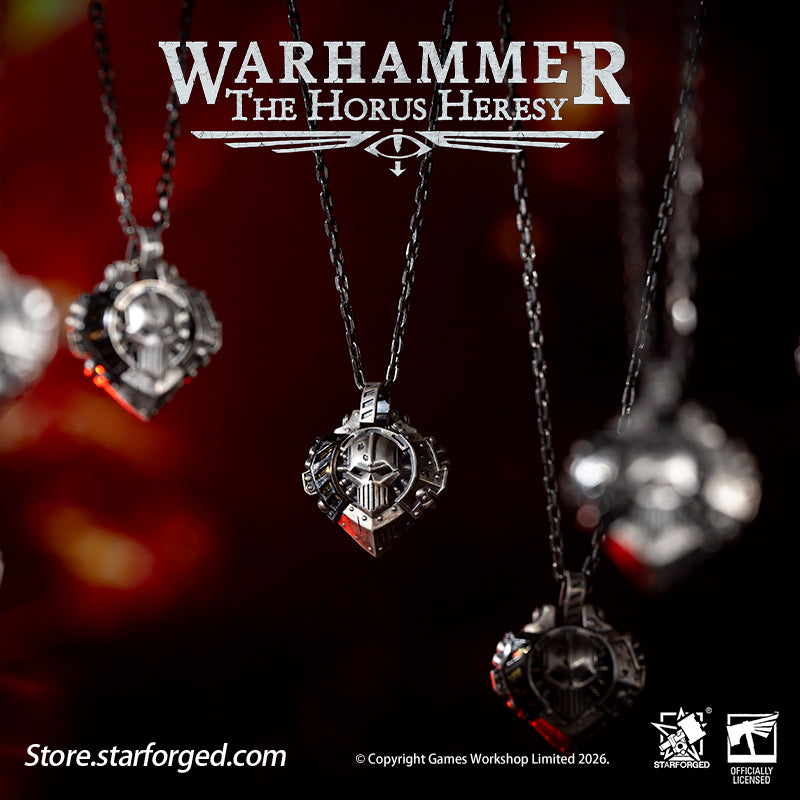 Starforged Warhammer 30K Iron Warriors Heart of Iron Necklace Pendant Warhammer Gifts Fashion Accessories