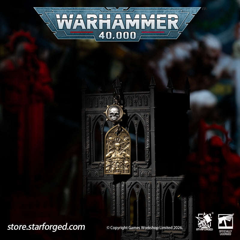 STARFORGED Warhammer 40K Space Marines Adeptus Astartes The Process of Initiation Keyring | Warhammer Gifts | Warhammer Accessories Adeptus Astartes The Process of Initiation Keyring：Aspirant Space Marines undergo rigorous trials and extensive surgical enhancement to forge them into the defenders of humanity - but finding your keys should never be an arduous task with this stunning Adeptus Astartes themed keyring. 