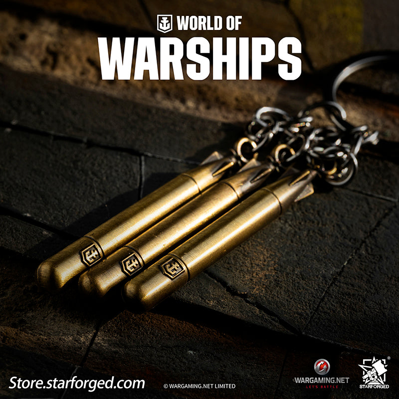 Starforged World of Warships WOWS Torpedo Keychain Game Peripherals Wargaming License