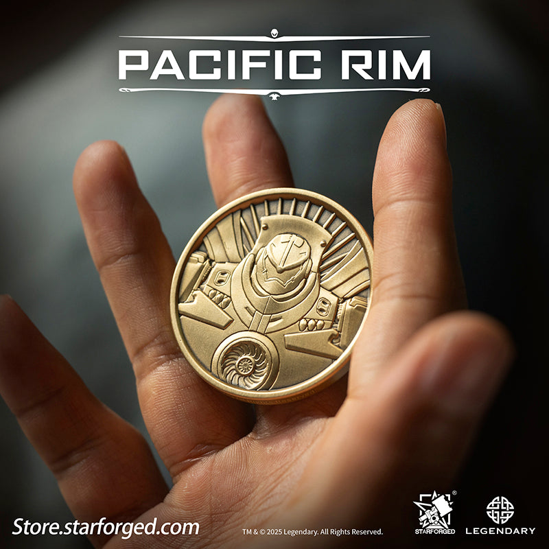 Starforged Pacific Rim PPDC Mark-3 Ace Jaeger – Gipsy Danger Themed Commemorative Coin Gift Official License Gipsy Danger, a Mark-3 Jaeger from the film Pacific Rim, was constructed in Alaska and activated on July 10, 2017. Standing 79 meters tall and weighing 1,980 tons, it is equipped with the "Blue Spark" 4.1 processing unit and powered by an "Arc-9" nuclear vortex turbine.Its combat style is rooted in street fighting techniques, and it is armed with retractable Plasma Cannons on both arms. Designed for 