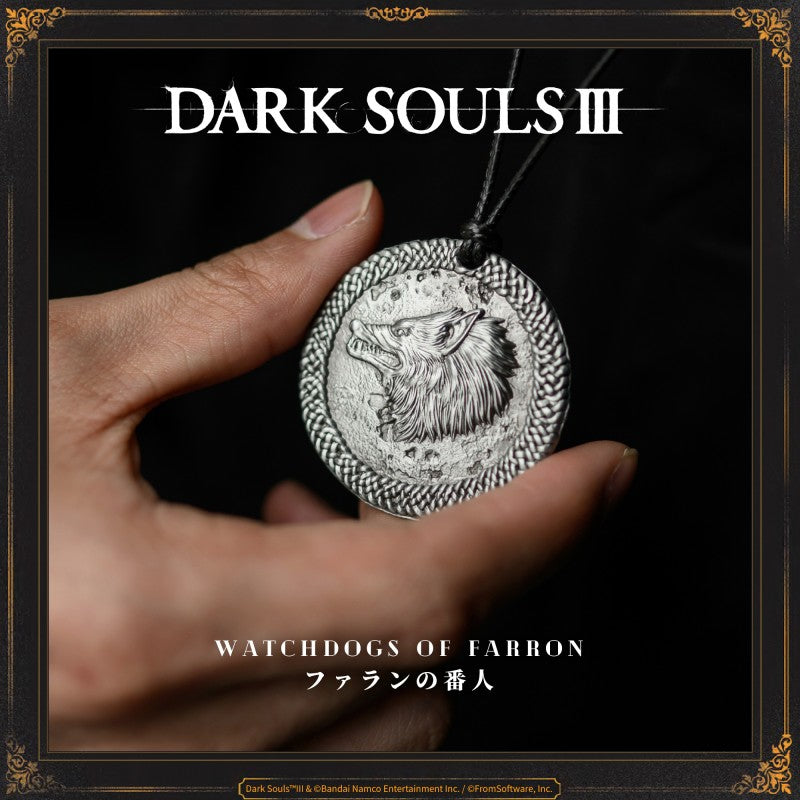 Watchdogs of Farron

Ancient medallion depicting the crest of a wolf. Symbolizes the pact with the Old Wolf of Farron. Equip to pledge oneself to the Watchdogs of Farron.

The Watchdogs ensure that the warriors sleep in serenity, by taking the form of loyal spirits and hunting down those who would trespass the woods of Farron.

Summoning takes place automatically while this is equipped.

PRODUCT PARAMETER
Brand: STARFORGED (Licensed by Bandai Namco Entertainment Inc.)
Name: Watchdogs of Farron
Material: All