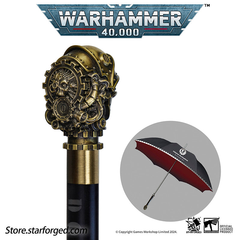 Warhammer 40K Themed Umbrella Omnissian Staff Adeptus Mechanicus Exclusive Other
