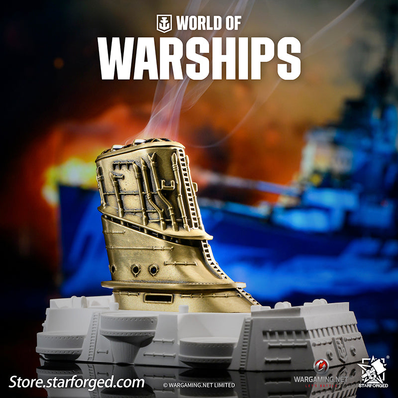 Starforged World of Warships WOWS Themed Incense Burner Game Peripherals Wargaming License
