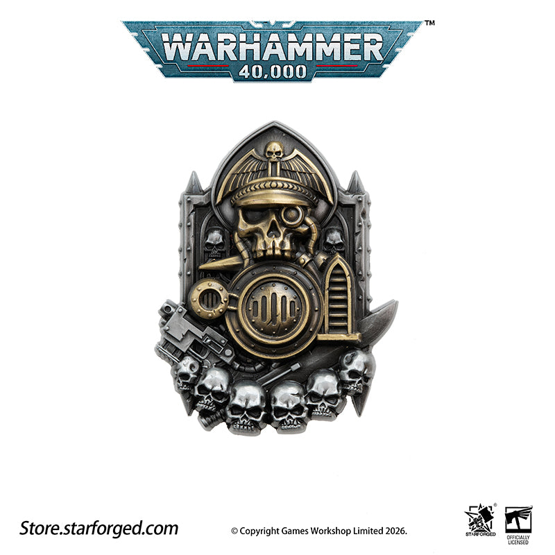 Starforged Warhammer 40K Astra Militarum Scroll Seal (Armageddon “Old One Eye” Honor Badge) Men's Fashion Accessories Armageddon is burning  The endless hordes of Orks press in without cease, and the defenders of the Imperium stand on the brink of collapse. Only one man could pull this world back from the fate of annihilation.  The Second War for Armageddon was a massive WAAAGH! launched by the Ork Warlord Ghazghkull Mag Uruk Thraka. Imperial command faltered under poor leadership
