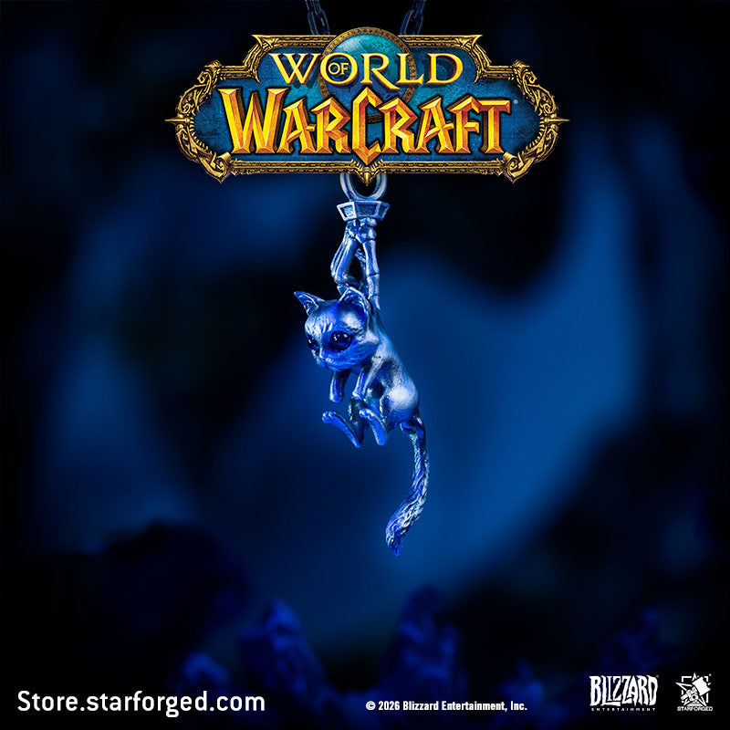 Starforged World of Warcraft Mr.Bigglesworth Necklace Men's Fashion Jewelry Officially Authorized The Softest Echo Within Eternal Frost A Timeless Stillness of Cold Bones and Fragile Life An Unbreakable Bond The Lich and His Final “Life” Across the Frozen Spires of the Necropolis, Beyond into the Eternity of the Shadowlands  Mr. Bigglesworth is the beloved cat of Kel'Thuzad. A level 5 neutral house cat, he can be found at the entrance of Naxxramas. If you kill Mr. Bigglesworth, Kel'Thuzad will angrily curse