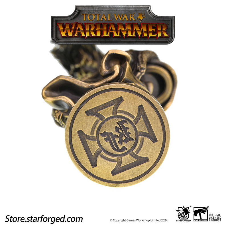 Starforged Warhammer Total War Seal of the Emperor Karl Franz Prince Atldorf Wax Seal Collectible Coin Set Other