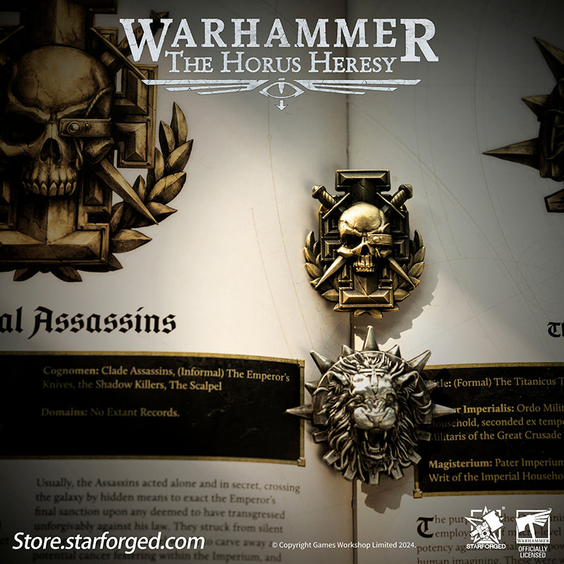 Starforged Warhammer Horus Heresy Burning  Galaxy Legion Insignia Pin Badge Brooch 30K Men's Jewelry