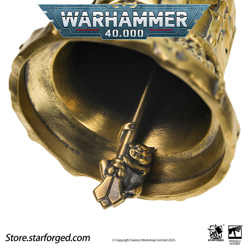 Starforged Warhammer 40K Plague Bell of Nurgle Chaos Warriors Copper Pendant Other Nurgle is the God of Primordial Momentum, possessing infinite energy and an abiding love for all life. To Him, every manifestation of existence is sacred - from the wailing of infants to the ravages of plague bacteria.  His faithful behold continent-spanning pestilences with reverent awe, rejoicing at each agonized moan of suffering as testament to their master's boundless power. They watch these cycles of disease and ruin, t