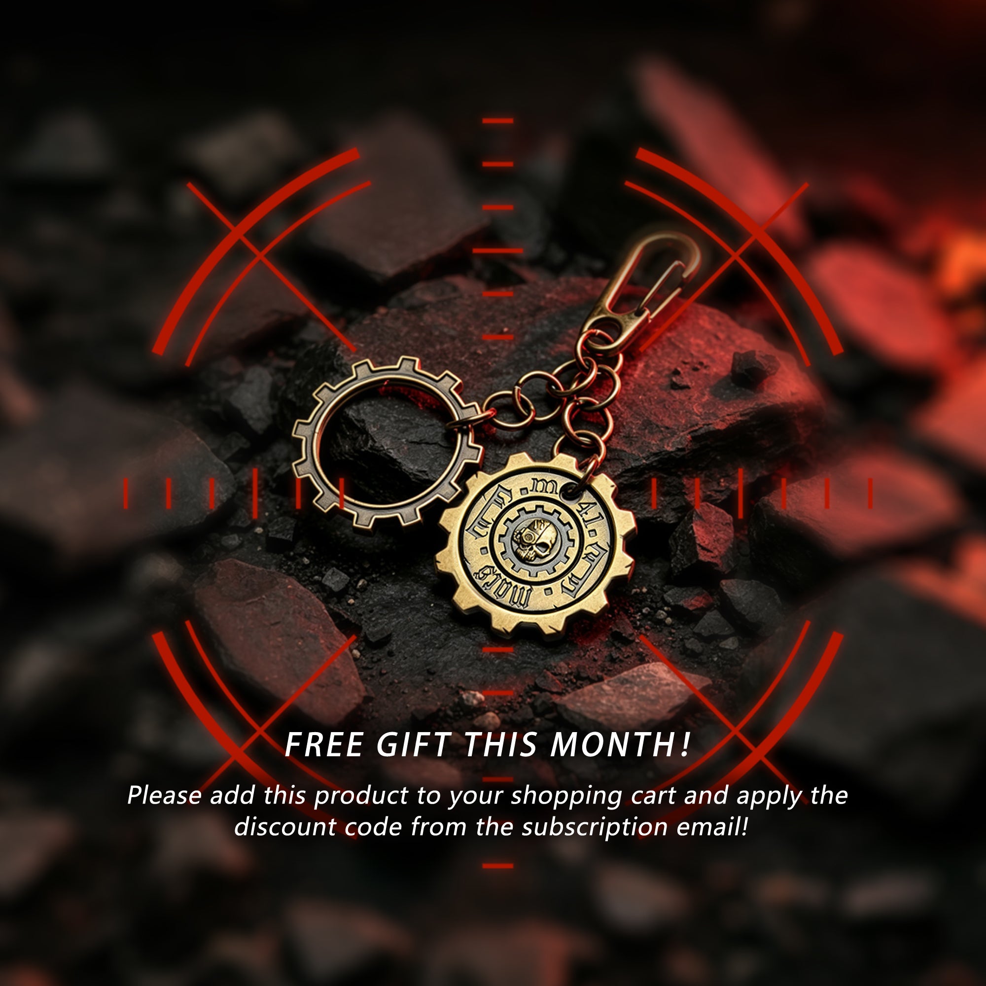 Starforged Warhammer 40K Adeptus Mechanicus Machina Opus Keychain