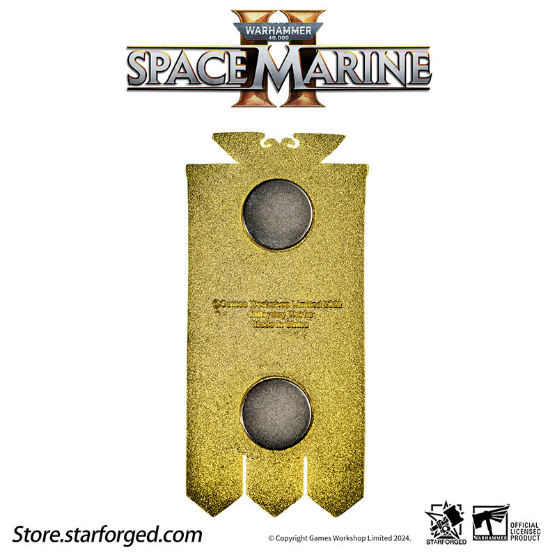 Starforged Warhammer 40K Space Marines 2 Ultramarines Second Company Military Flag Refrigerator Magnet Other