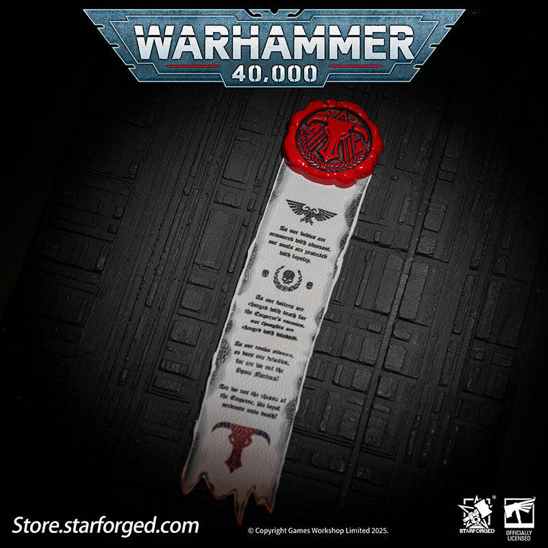 Starforged Warhammer 40K Purity Seal Minotaur Chapter Space Marine Badge Men's Accessories