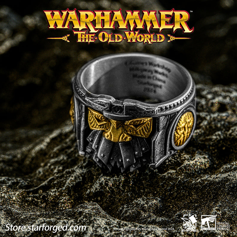 Starforged Duardin Ironbreaker Rune Ring Warhammer the Old World  Men's fashion accessories